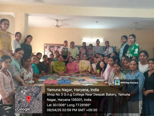 Three day PIDILITE workshop organised by Post Graduate Department of Clothing and Textiles & Fashion Designing